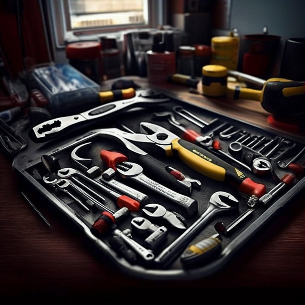 Базовый набор инструментов для ремонта авто в дороге