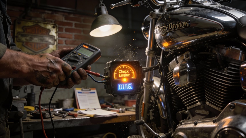 Коды ошибок Harley-Davidson (DTC): Алгоритм ручной диагностики, расшифровка и сброс